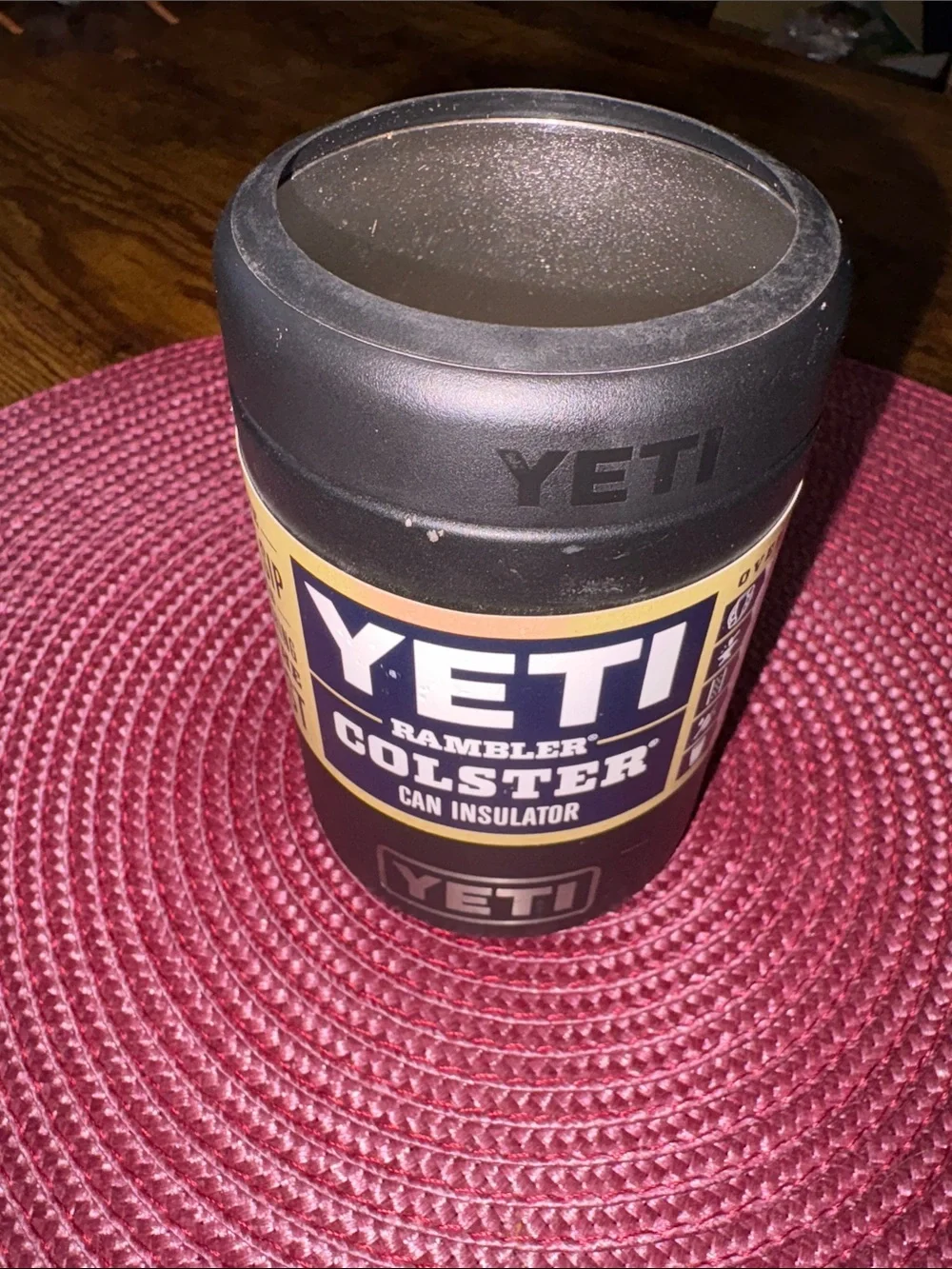 YETI Rambler Colster Black Can Insulator